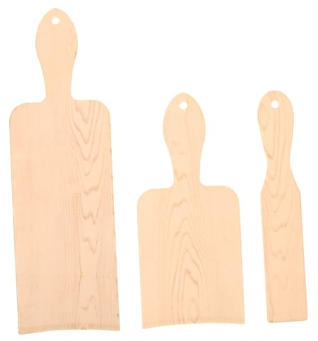 DEARMAMY Set Da 3 Palette Per Colori Capelli, Palette Per Mèches Grandi, Medie e Piccole in Stile Legno, Strumento Portatile Per Evidenziare e Colorare Capelli Per Salone e Uso Domestico