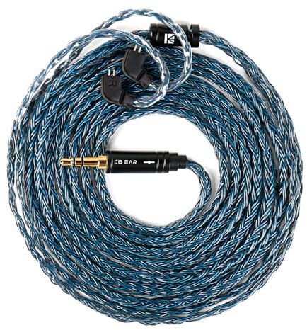 Cavo per cuffie IEM Melody CCZ YINYOO da 2m, cavo monitor in-ear KBEAR ST24 Plus a 16 conduttori, cavi di prolunga per cuffie placcati in argento 5N OCC per KS1 KS2 Storm, DC01 PRO, DC02 DC03 MC02