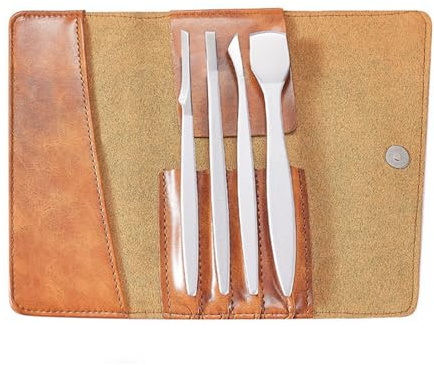 WEYFH Juego de Cuchillos para pedicura, cortaúñas de Acero Inoxidable para uñas encarnadas, Kit de removedor de uñas, 7 Piezas, A (4 Piezas A)