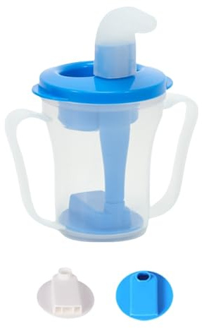 TIMIFUN Trinkbecher für Dysphagie, geeignet für Menschen mit Schluckstörungen. Gibt 5cc oder 10cc Flüssigkeit pro Nutzung ab, hilft beim Vorbeugen von Verschlucken. (A)