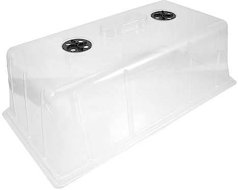 TOYANDONA Cubierta Protectora para Plantación de Plantas y Hortalizas, Tapa Transparente y Gruesa para Macetas de Vivero, Tamaño Alto, Ventilación para Cultivo Exterior E Invernadero