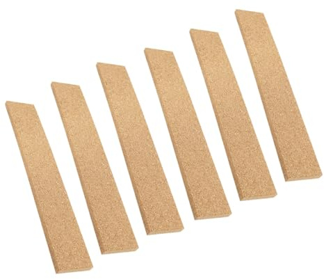 BESTYASH 6stücke Korktafelstreifen Selbstklebend Rahmenlos Für Zuhause Büro Memo Board Kork-pinnwandstreifen Nachrichten-korkstreifen Kork-wandstreifen Fotowand-korkstreifen