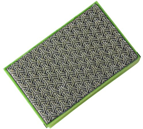 Unifizz Blocchi abrasivi diamantati a grana 200 Tampone per lucidatura manuale verde elettroplaccato tamponi per lucidatura manuale Blocco di levigatura manuale per pietra ceramica vetro