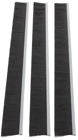 FONDOTIN 3pcs Mailbox Seal Brush Strips for Letter Box, Nylon and Metal Material, 30cm Draft Brush with Easy Installation for Efficient Dust Removal, Suitable for Home and Office Use