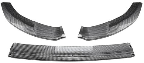 Für VW Für Golf 7 MK7 GTI R Für Rline 2012-2017 Frontstoßstange Splitter Lip Spoiler Schutzabdeckung Karosserie-Kit Frontlippe Frontspoiler(Carbon Look)