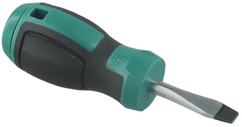 Juego de mini destornilladores ranurados y cruzados, mango corto, antideslizante, para espacio estrecho, electrodomésticos, kit de herramientas de reparación de muebles, color verde
