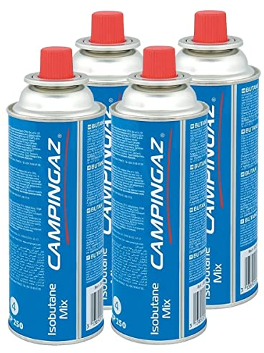 Campingaz Ventil-Gaskartusche CP 250 - Isobutane Mix (4er Pack)