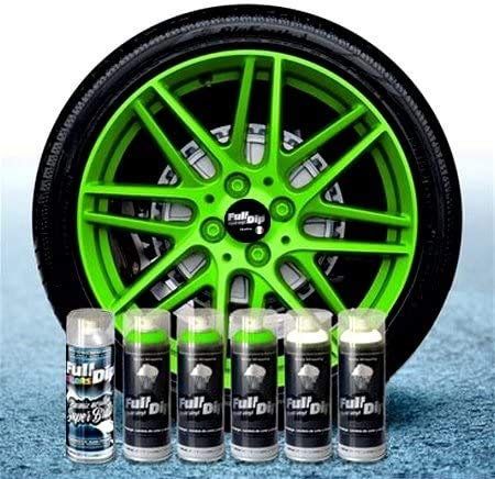 Sophisticauto Full Dip Packs 6 x Spray 400 ml grün Fluo