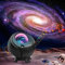 Cadrim Projector Star Aurora Moon Projector Sky Night LED Light Starry 3 in 1 Multicolor Bluetooth Speaker Remote Control Voice Timer Projection Lamp Bedroom Party (Black2)