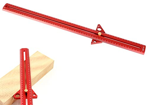 Maxant T-Type Woodworking Scriber, 90 Degree Line Gauge, Architect Ruler, T-Square, 600mm for Carpenter Work, Layout and Measuring Tools