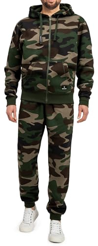 Höhenhorn, Cozalp - Tuta da jogging da uomo, Verde mimetico, M