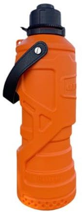 Milageto Serbatoio di carburante di scorta per da 1,8 l, contenitore per carburante, borraccia multiuso, portatile, cilindrico, per installazione, Orangina