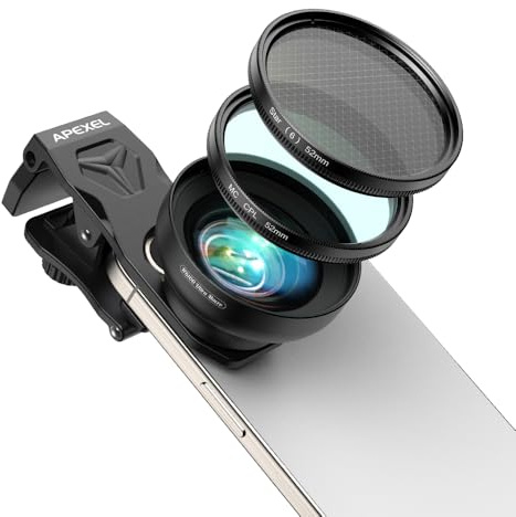 APEXEL 100Ultra Macro Lens with CPL Starlight - Enhanced Version Smartphone Lens for iPhone, Samsung, Pixel | Pro Macro Photography of Flowers, Iinsects, Jewelry, Food Details and Other Small Objects