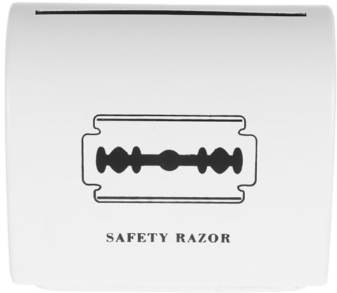 TOPPERFUN Caja para Desechar Cuchillas de Afeitar con Diseño Elegante Contenedor Portátil para Afeitar y Accesorios Pequeños Soporte Duradero para Barbería y Uso Diario