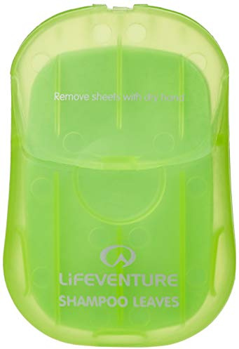 Lifeventure Travel Wash Leaves x50 Foaming Paper Soap Flakes for Home Travel Camping Hiking and Outdoor Activities