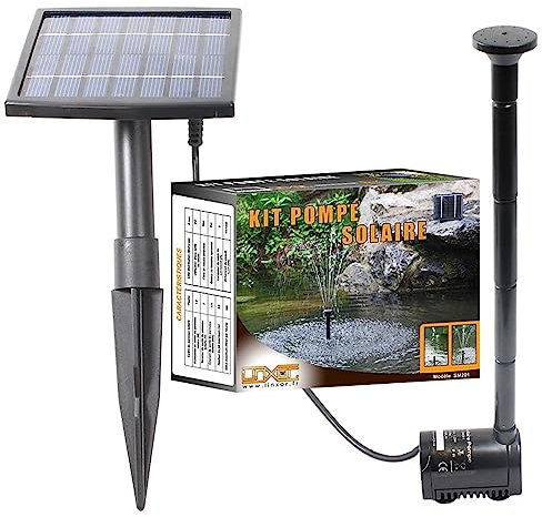 Linxor - Pompe à eau solaire pour fontaine, bassin ou jardin... avec câble de 5m