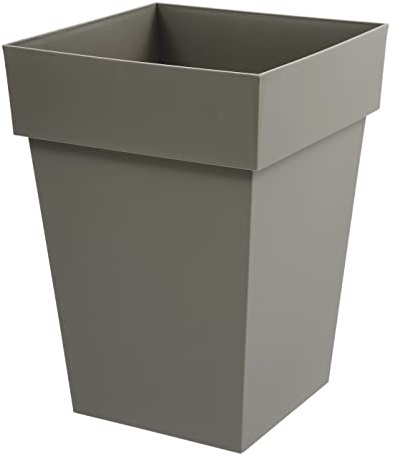 EDA Plastiques 13628 BR.T SX3-13628 t a la Toscana Mini Maceta Alta Cuadrada de 39 x 39 x 53 cm
