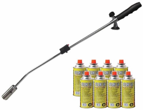 Portable Gas Weed Burner with 8 x Gas Canisters