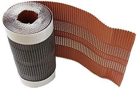 Premio 5m Aluminium Firstrolle/Gratrolle, Breite: 340mm, starke Haftung und hohe Flexiblität auch bei profilierten Dachziegel, Made in Germany, Farbe: rot
