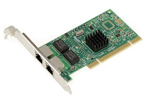 KALEA-INFORMATIQUE Carte contrôleur réseau 2 Ports LAN Gigabit Ethernet RJ45 sur Port PCI 16 ou 32 Bit avec Chipset I82546EB/GB
