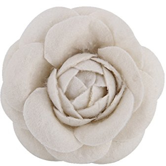 Cheerlife Ansteckblume, Haarblume Haarschmuck Haarblüte Haarclip Haarklipp Blumen Brosche Blumen Beige