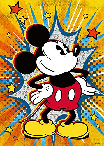 Ravensburger Retro Mickey Mouse 1000pc Jigsaw Puzzle Black 15391