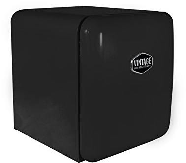 Vintage Industries Retro-Kühlschrank Miami, Minikühlschrank, schwarz, Mini-Bar, 50er Jahre Look, höhenverstellbar, manuelle Temperatureinstellung, VIRC60