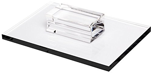 Ideen mit Herz Acryl Stempel-Block mit Griff, 16 x 11 x 0,8 cm, transparent | Scrapbooking, DIY, Embossing, Stempeln, Silikonstempel