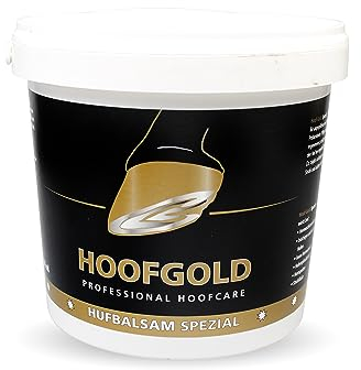 HOOFGOLD Hufbalsam Spezial – Huffett Pferd mit ätherischen Ölen, 2in1 Hufpflege bei Hufrissen, Strahlfäule & brüchigem Hufhorn – nährt, schützt & stärkt das Hufhorn – kaltgepresst - 2500 ml