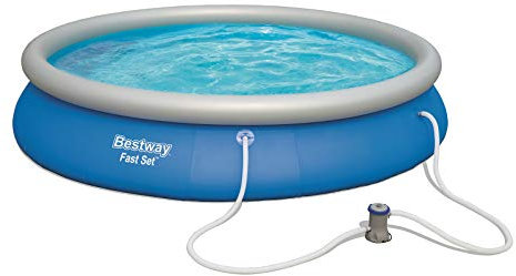 Bestway 57313 Piscine hors sol Fast Set™ diamètre 457 x 84 cm avec filtre à cartouche