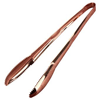 Ice Tongs 9 inch Stainless Steel Ice Bucket Tongs Sugar Tongs Appetizers Tongs Kitchen Cooking Bar Serving Tool 23cm Rose Gold