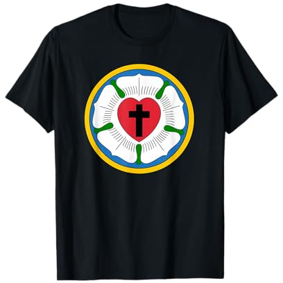 Lutheran 95 Thesen Martin Luther Rose Reformation Concords T-Shirt