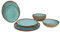 Bo-Camp Halo Vaisselle Mixte, Aqua/Terre Cuite, Taille Unique