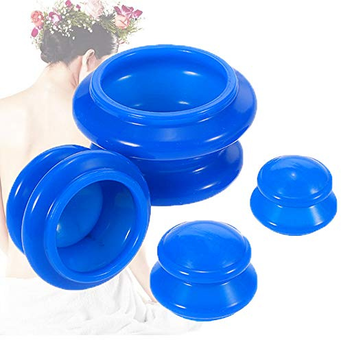 Schröpftherapie-Set aus Silikon in 4 Größen – Schröpftherapie für professionelles Studio und Heimgebrauch, stärkere Saugkraft, Gelenkschmerzlinderung
