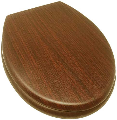 Vetrineinrete® Copriwater Universale in Legno MDF tavoletta da Bagno WC con Cerniere Resistente Legno Chiaro A25