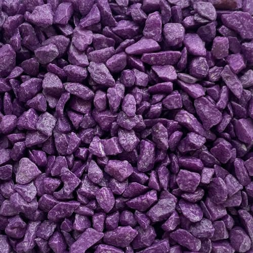 naninoa DEKOSTEINE farbig 9-13mm (Bunte Dekosteine, Farbsteine) 5 kg farbige Steine. Farbe: Lila, violett, AUBERGINE