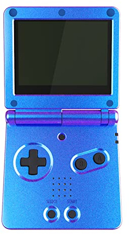 IPS Ready Upgraded eXtremeRate Chameleon Purple Blue Glossy Custom Replacement Housing Shell for Gameboy Advance SP GBA SP – Compatible with Both IPS & Standard LCD – Console & Screen NOT Included
