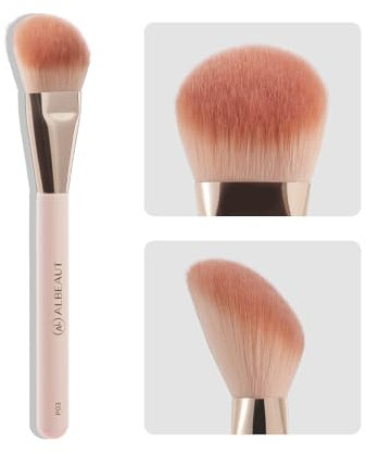 Angled Foundation Brush for Cream Liquid Makeup,Contour Blush Bronzer highlight Makeup, Angled Face Makeup Tool (Multitask Face Brush)