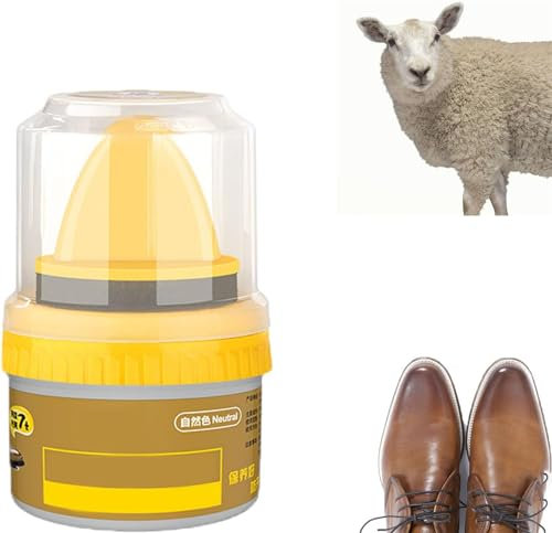 EXQST Leder-Reparaturcreme, flüssige Schuhcreme, Lederschuh-nährendes Pflegeöl, Schuhcreme, aufhellende Pflege, Lanolin-Creme, Express-Schuhcreme für alle Arten von Lederoberflächen