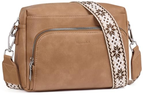 MUIIKOLA Umhängetasche Damen,Crossbody Bag Klein，Damen-umhängetaschen PU Leder mit Verstelbaar Schultergurt