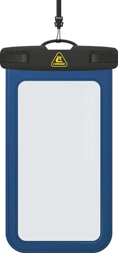 Cressi Johnny Telefonfodral, Hårt Vattentätt Fodral för Mobiltelefon Unisex Vuxen, Blå, 7 tum
