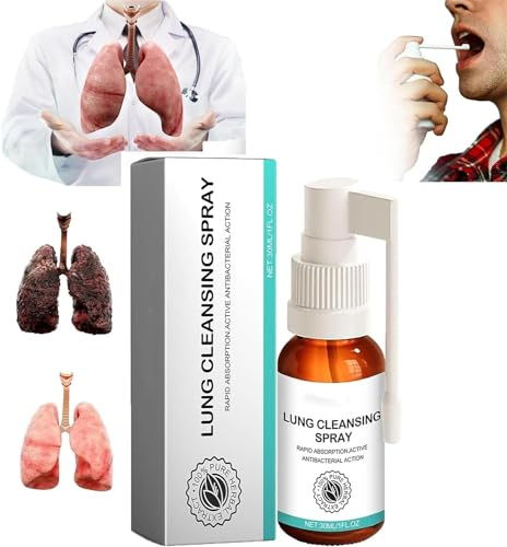 Medilisk Lungenreinigungsspray – Kräuter-Lungenreinigungsspray, Lungenreinigungsspray, Medalisk, Kräuter-Lungenreinigungsnebel, kraftvolle Lungenunterstützung, Lungentrainer, Bio-Pflanzenextrakte (1