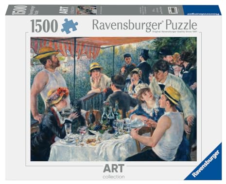 Ravensburger - Adult Puzzle - 1500 bit pussel - Konstsamling - Le Déjeuner des Canotiers/Auguste Renoir - Vuxna och barn från 14 år - Pussel av hög kvalitet - 12001246