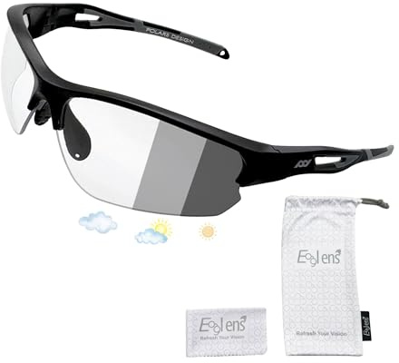 Eaglens.54 Lunettes de Soleil Sport Polarisées ou Photochromiques, Cyclisme Homme Femme, UV400, Monture TR90 Incassable