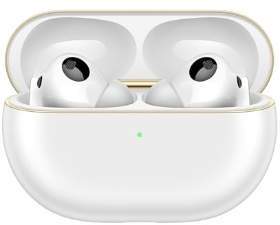 HUAWEI FreeBuds Pro 4 st trådlösa hörlurar, Bluetooth-hörlurar med 48 kHz/24-bitars förlustfritt ljud, dynamisk ANC, stabila samtal, silversträngdesign, kompatibel med Android och iOS, vit
