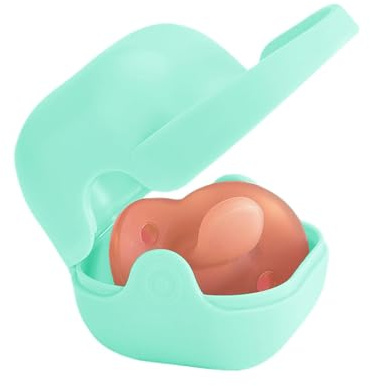 Gwtdtoad Caja para chupetes, soporte para chupete y chupete para guardar chupetes, accesorios de bebé, para viajes, bolso cambiador de bebé, 9,5 × 6,2 × 6 cm, verde, ver descripción, Ver descripción