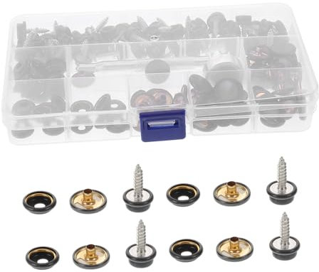 Kisangel Turnbuckle Grade Metal Screws Fasteners for Canvas Boat Cover Fabric Furniture Tool Case