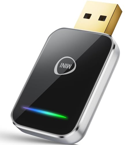 CMRDQD Carplay Wireless Adapter für iPhone, Upgrade Wired Car Play auf Wireless, Smarte Sprachsteuerung Adapter, Plug & Play, Stabile Steuerung,USB/Typ-C, für Apple iOS 10+& Wired Carplay Autos
