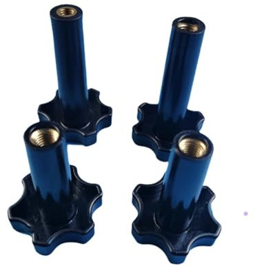 Écrous à vis en plastique M8 Noir Pièce de rechange for accessoires de machine à crème glacée molle 2 courts + 2 longs Total de 4 pièces, compatibles for sorbetière VEVOR Écrou de fixation universel f