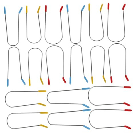 PACKOVE Heißwickler Ersatzclips 24 Stück (1,9cm 2,54cm 3,2 Cm) Sicherungsclips Für Lockenwickler Haarrollen Ersatzklemme Für Beheizte Lockenwickler Styling Zubehör
